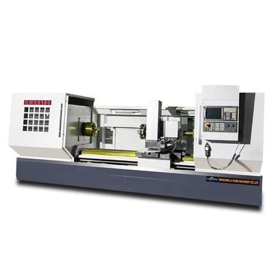 CK6180 12の場所の生活のタレットとコンボ頑丈な平床式トレーラーCNCの旋盤およびフライス盤